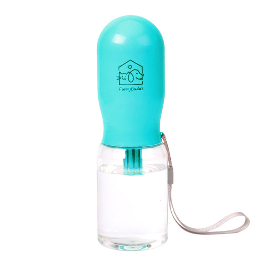 Furry Budds 12oz Dog Water Bottle - Blue